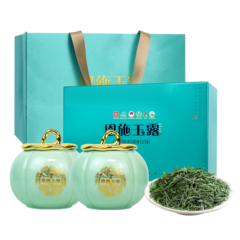 茶马世家国色天香特级恩施玉露礼盒装200g（100g*2罐）
